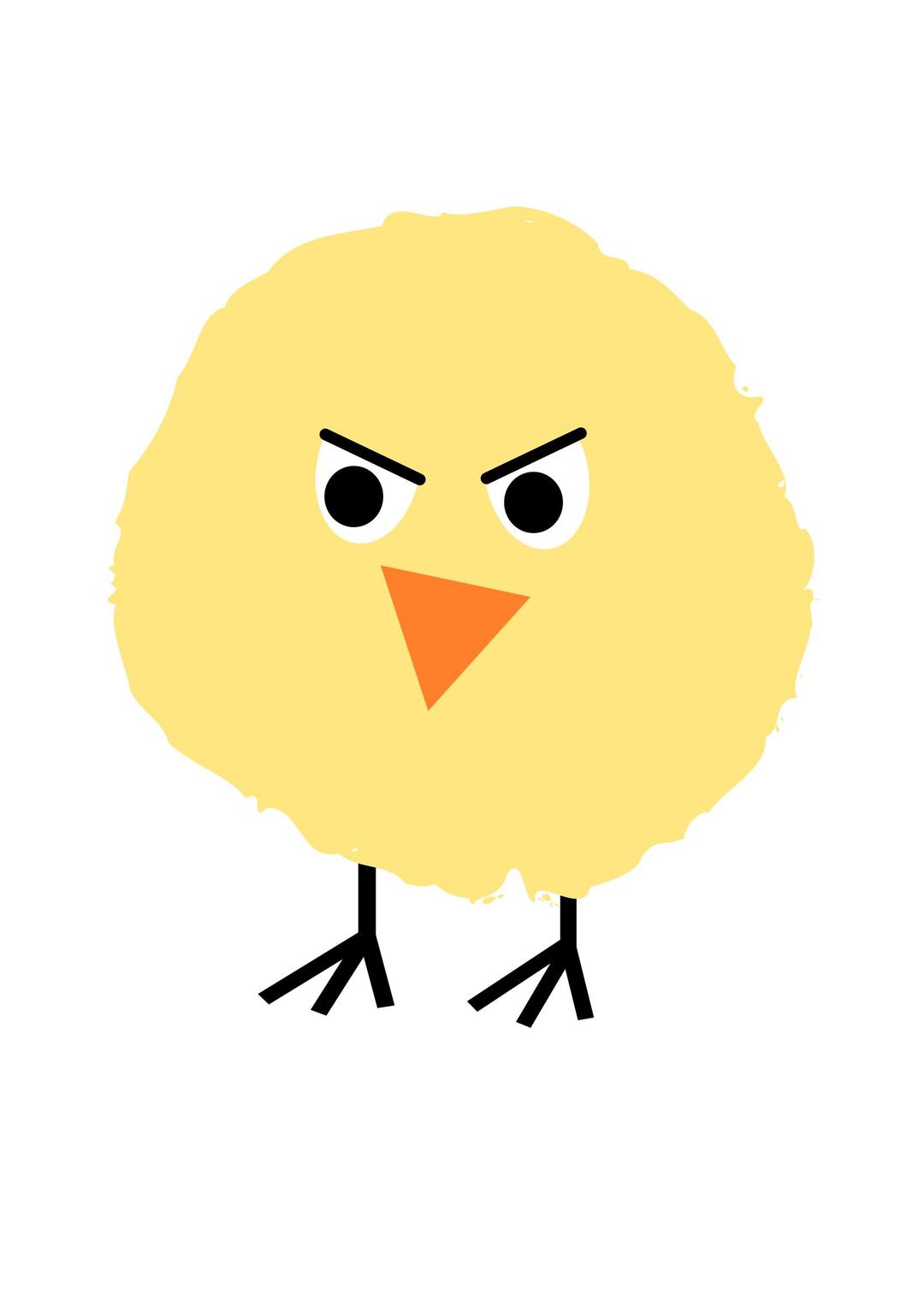 Fluffy Chick 4 png transparent