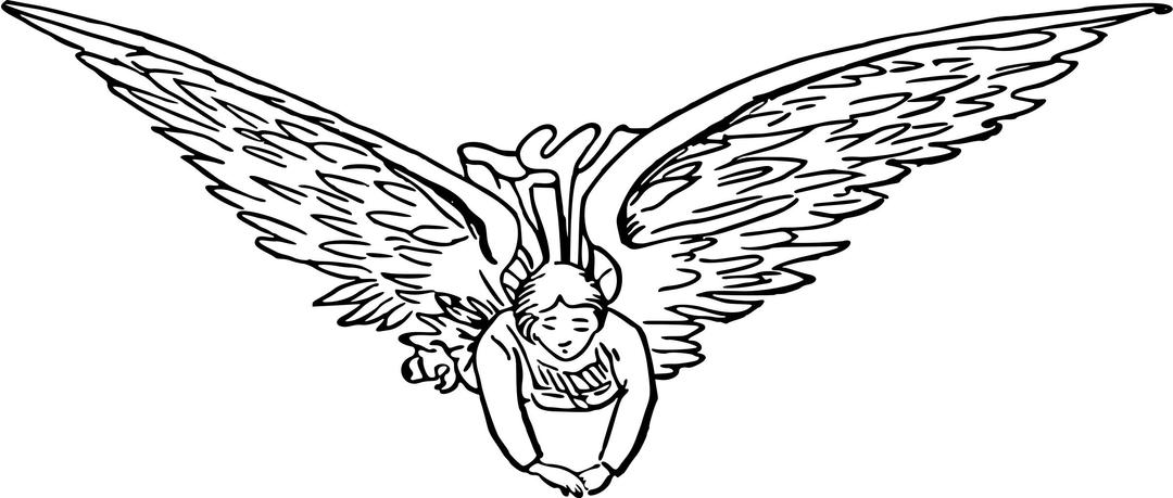 Flying angel png transparent
