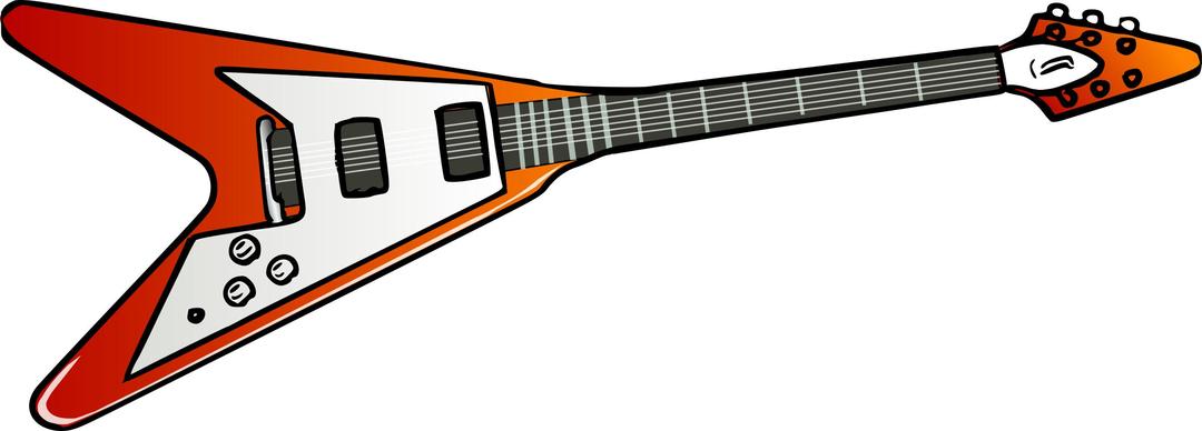 Flying V guitar png transparent