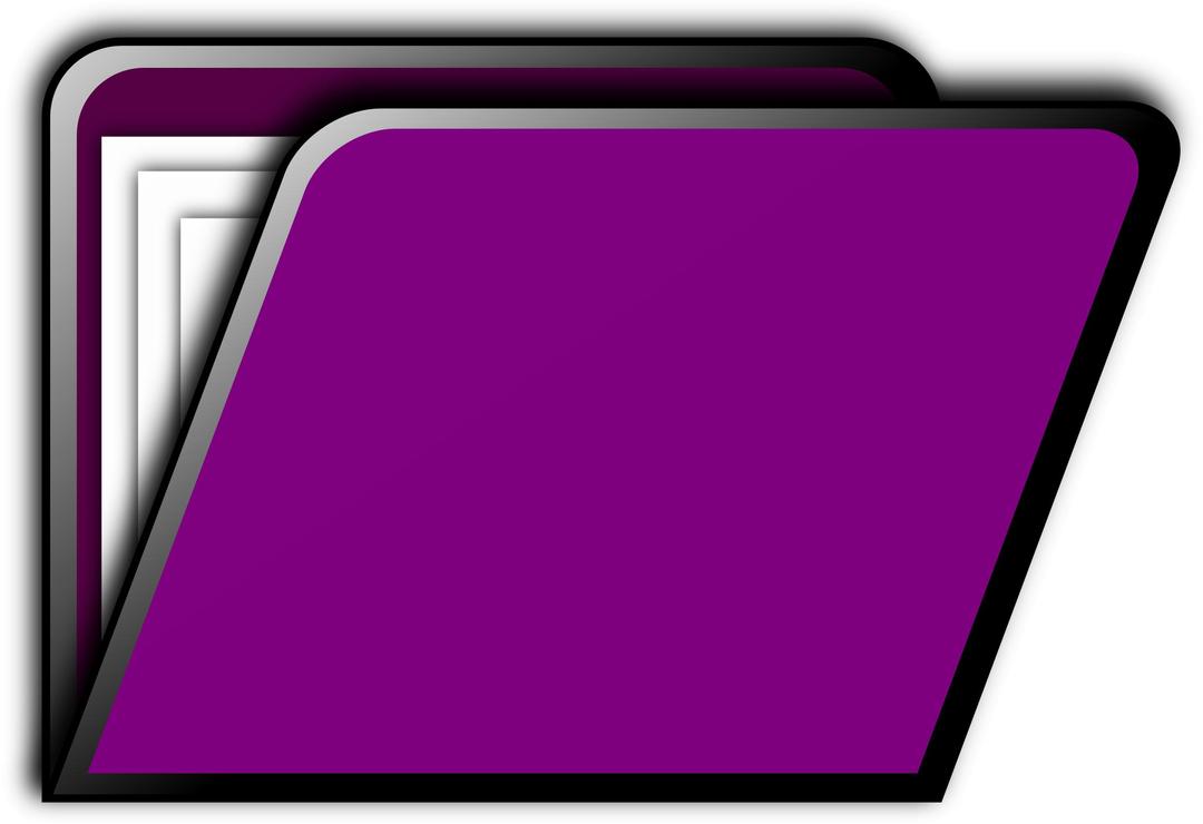 Folder Icon (purple) png transparent