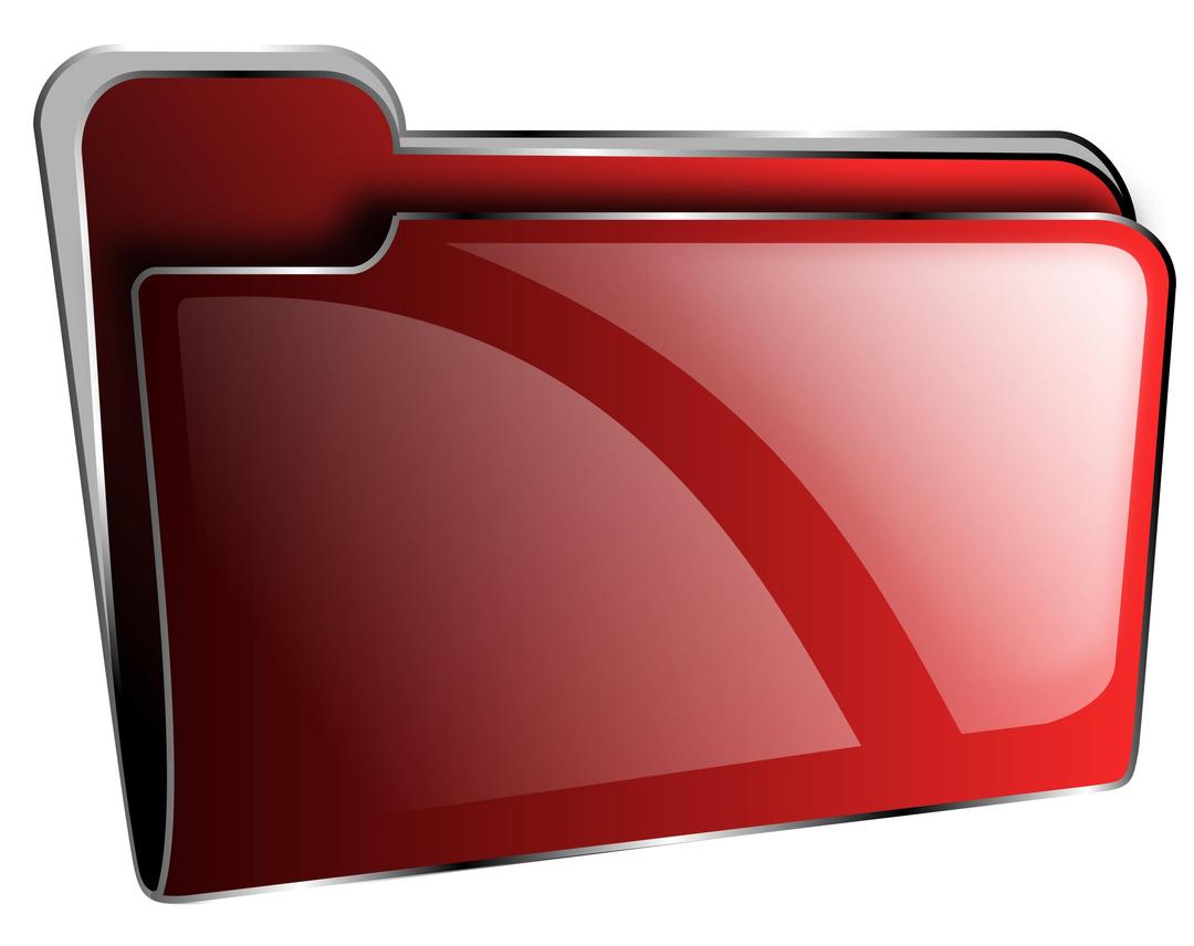 Folder icon red empty png transparent