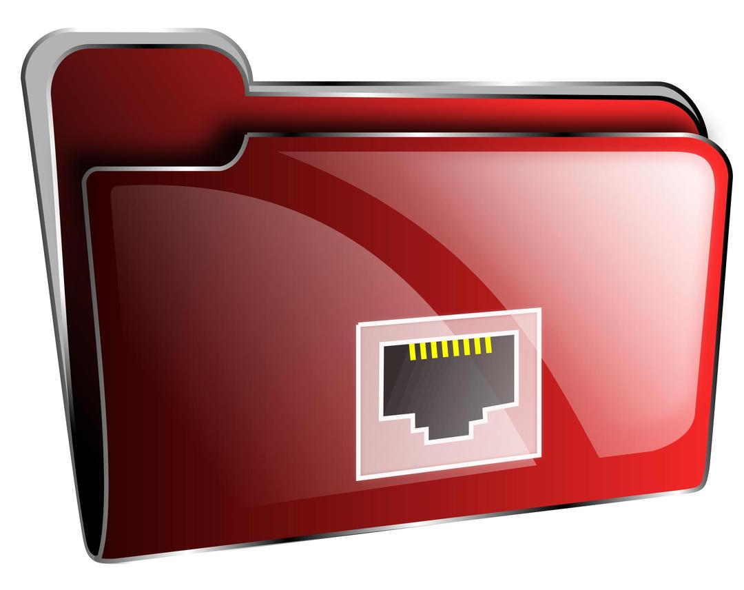 Folder icon red net png transparent