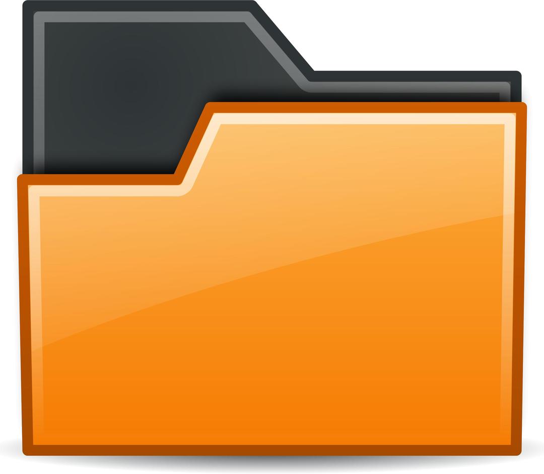 folder orange png transparent