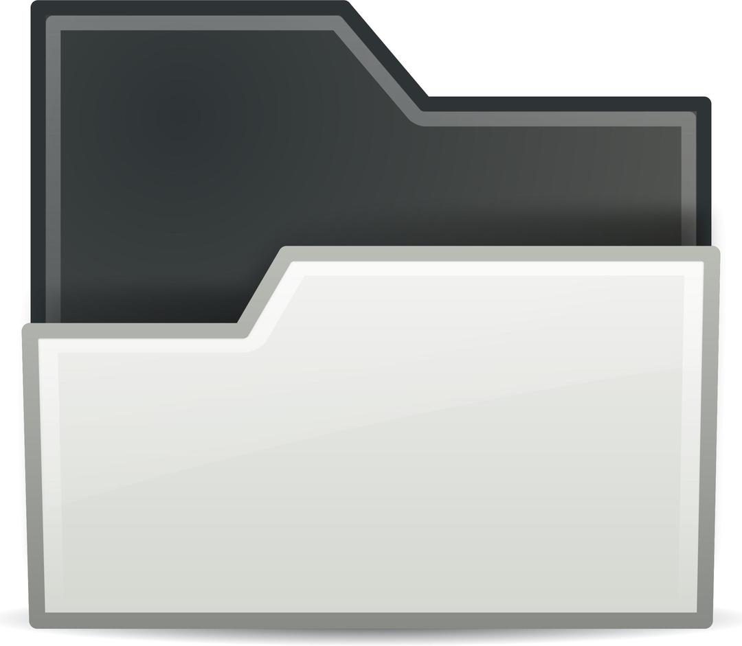 folder white open png transparent
