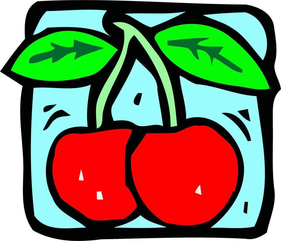 Food and drink icon - cherries png transparent