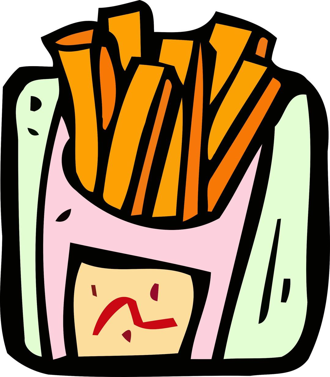Food and drink icon - fries png transparent