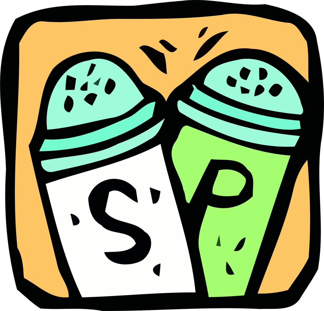 Food and drink icon - salt and pepper png transparent
