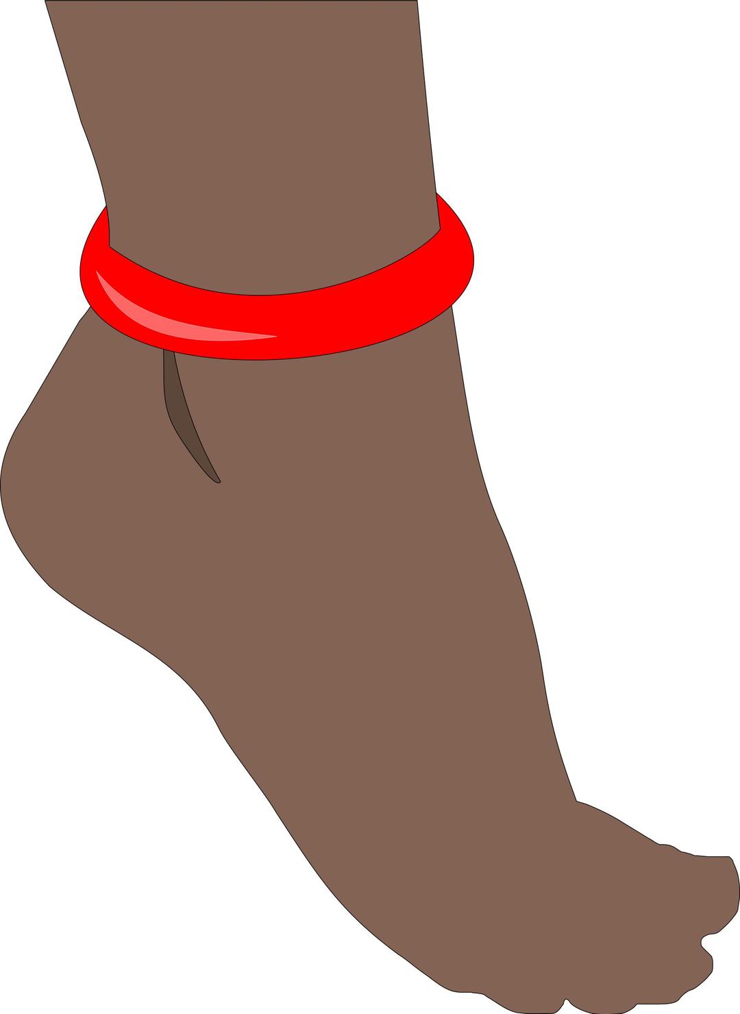 Foot with Anklet png transparent