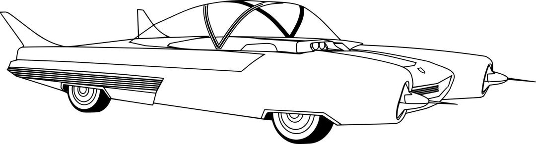 Ford Atmos 1950's Concept car png transparent