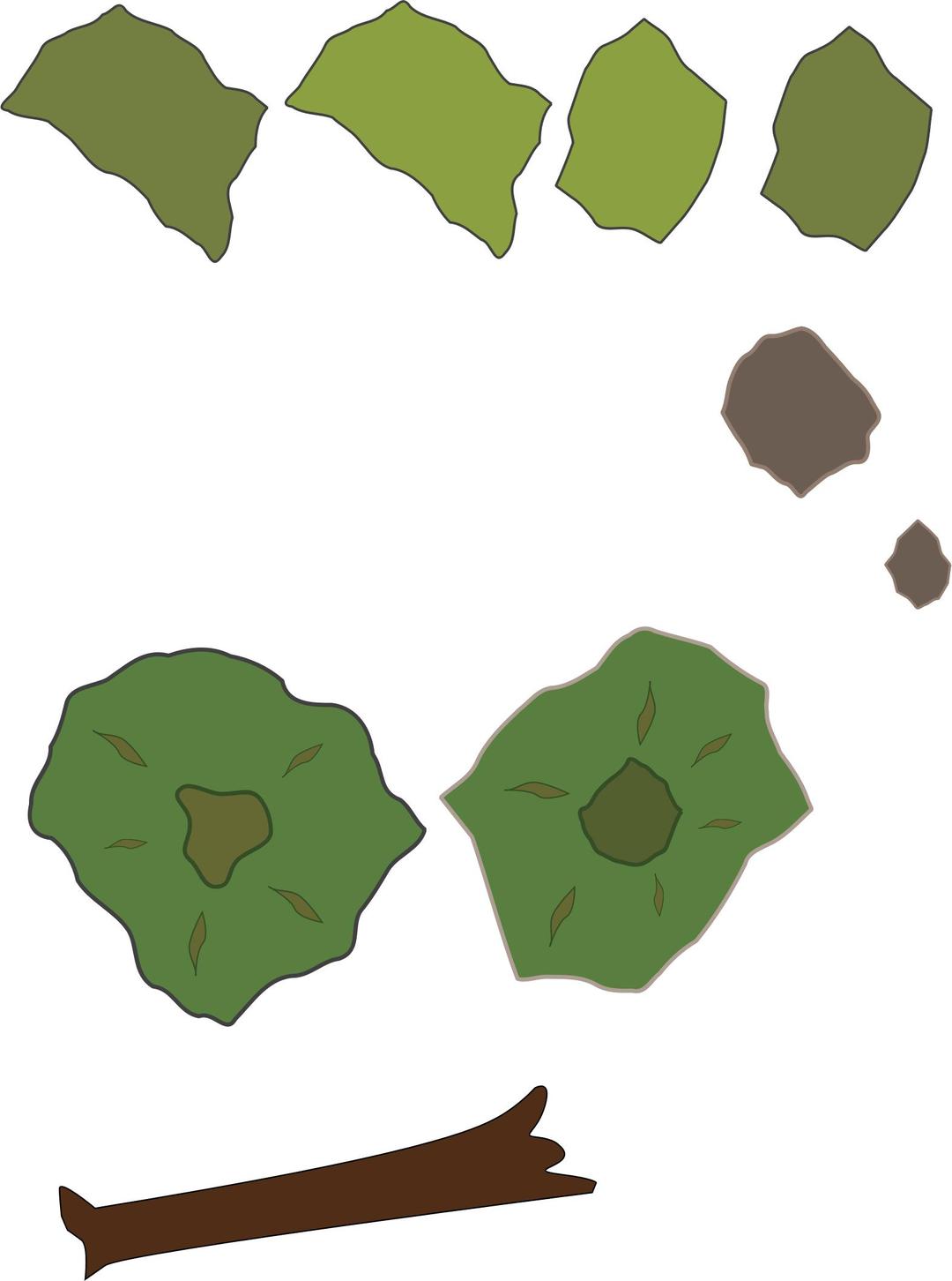 Forest Map Elements png transparent