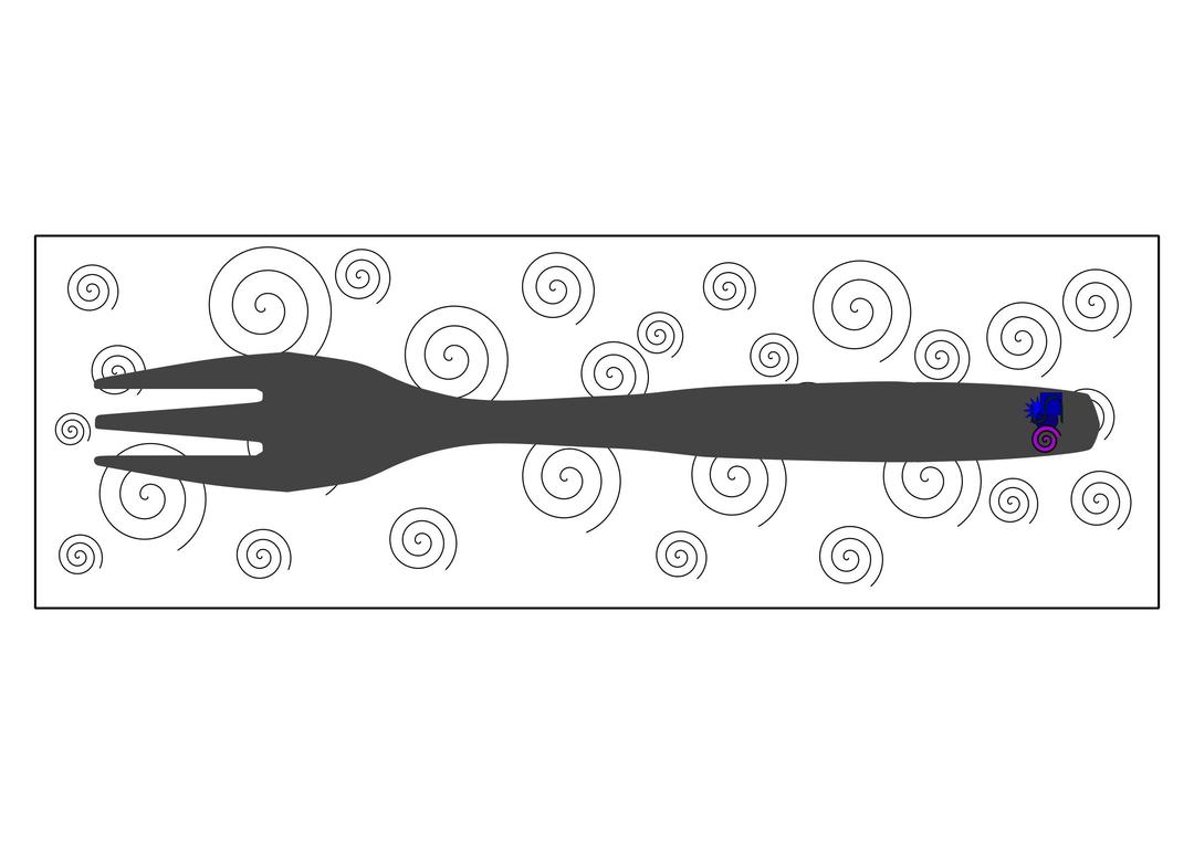 Fork 3 with napkin png transparent