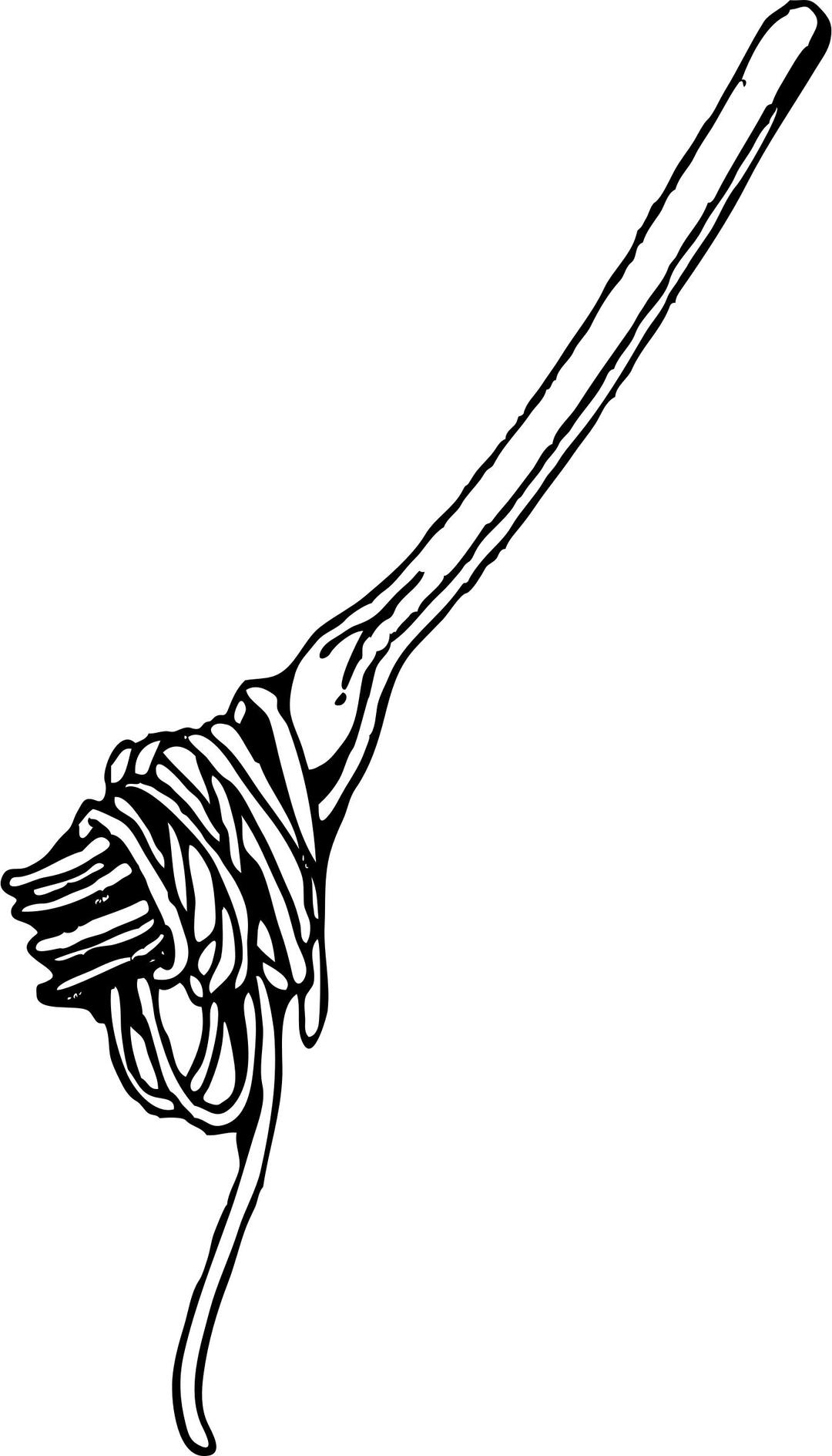 fork with spaghetti png transparent