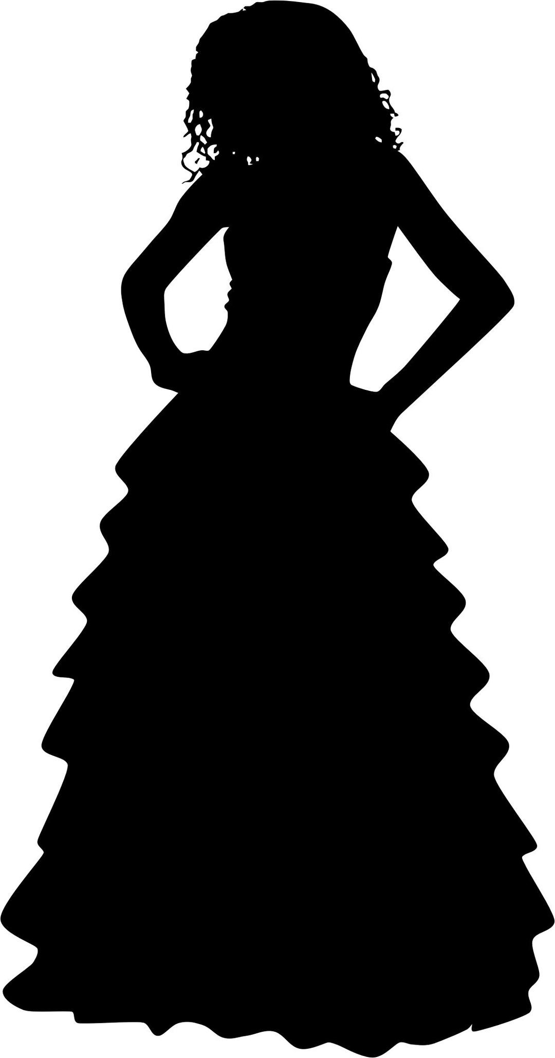 Formal Gown Woman Silhouette png transparent