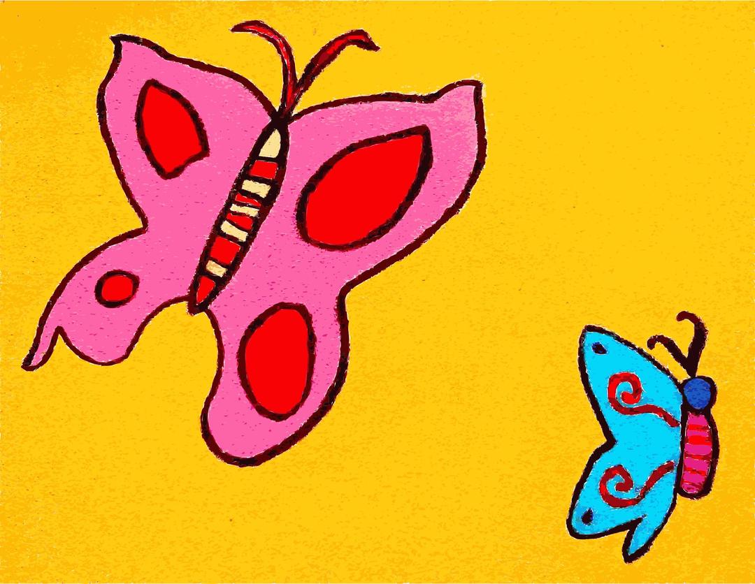 Found Mural Butterflies 2 png transparent