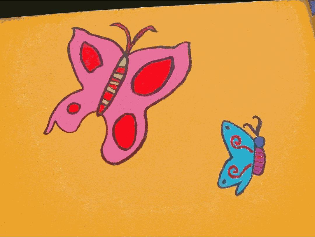 Found Mural Butterflies 3 png transparent