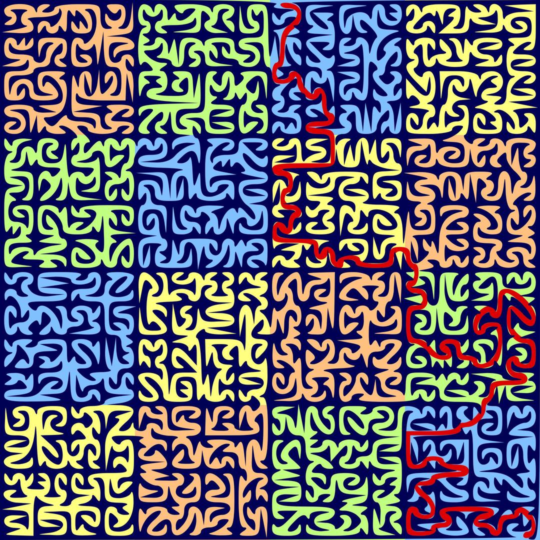Fractal Maze Solution png transparent