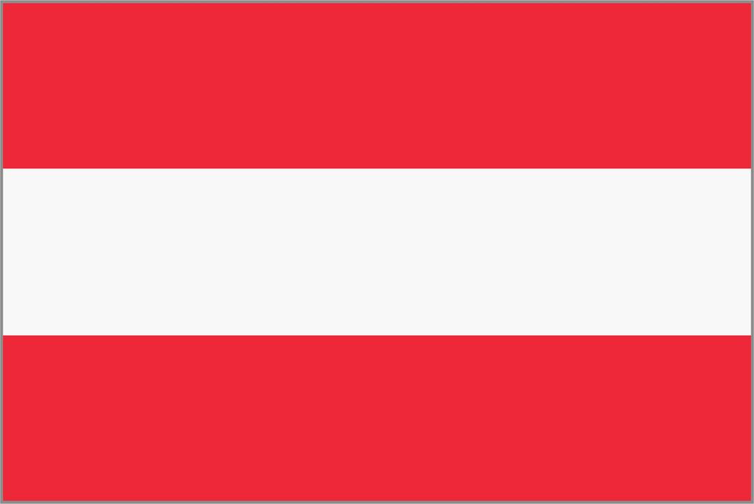 Framed flag of Austria png transparent