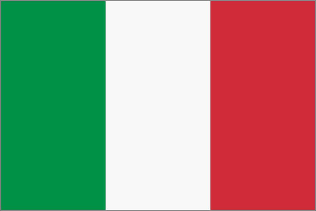 Framed flag of Italy png transparent
