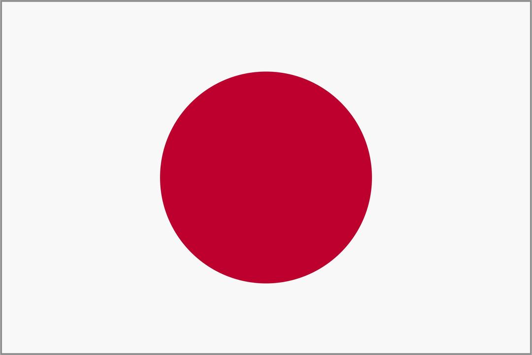 Framed Flag of Japan png transparent