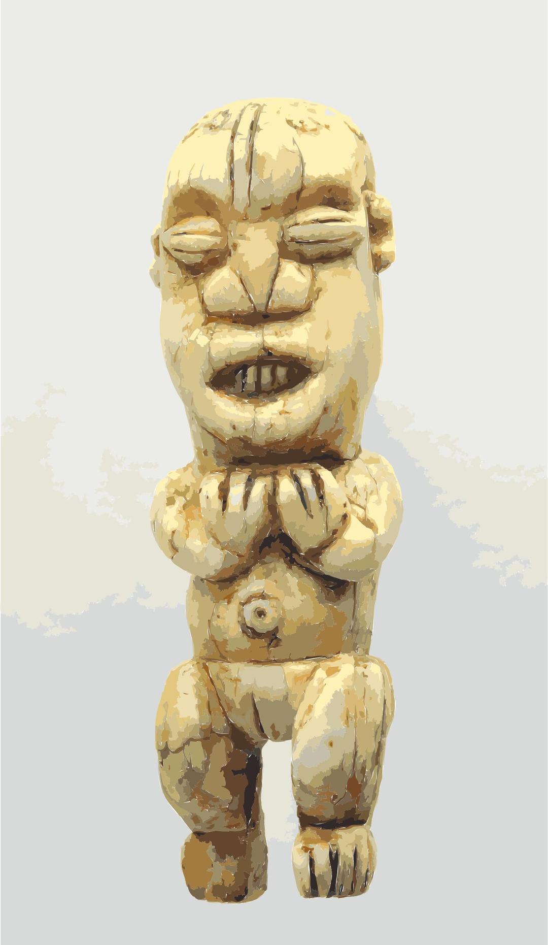 Frauenfigur, Amulett mu po, Kameruner Grasland, Bamunkung; im Staedtischen Museum Braunschweig png transparent