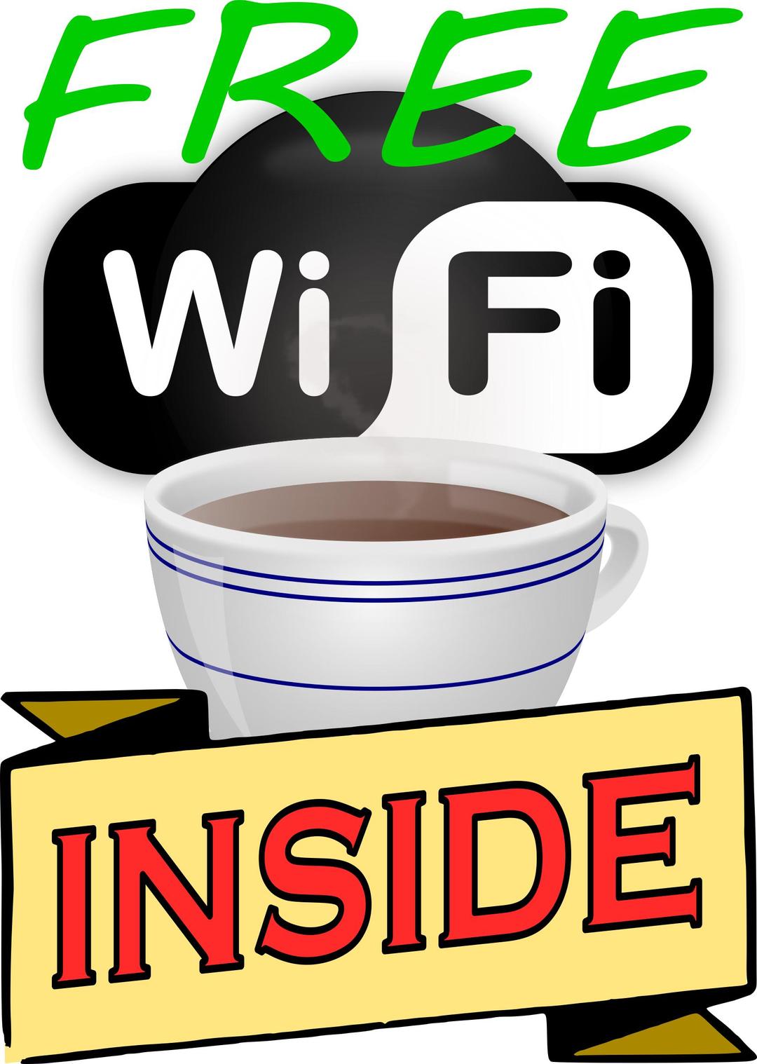 Free WiFi Inside png transparent