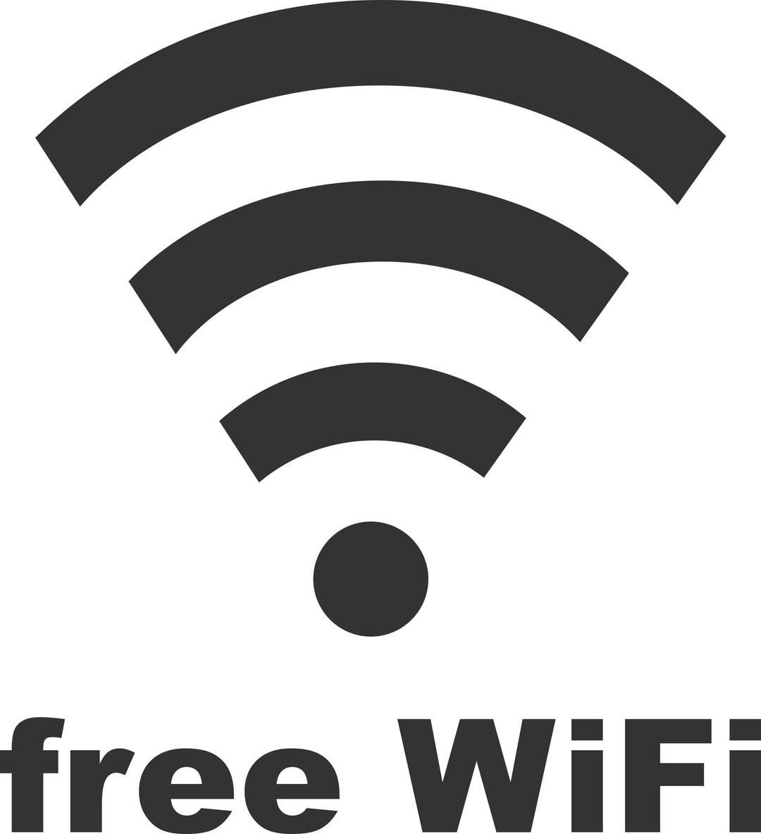Free WiFi Sign png transparent