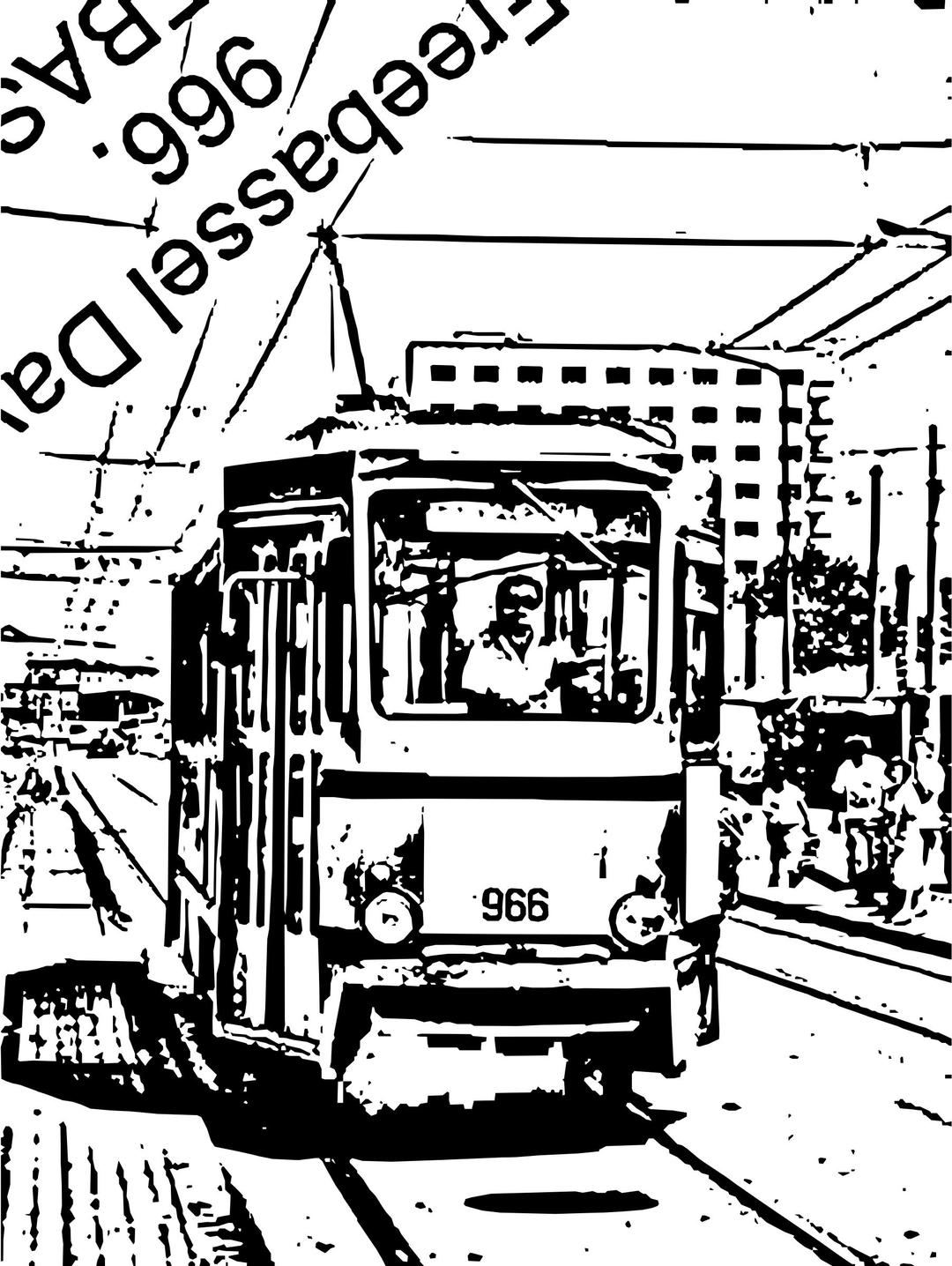 Freebassel Day 966 Ride the Train png transparent