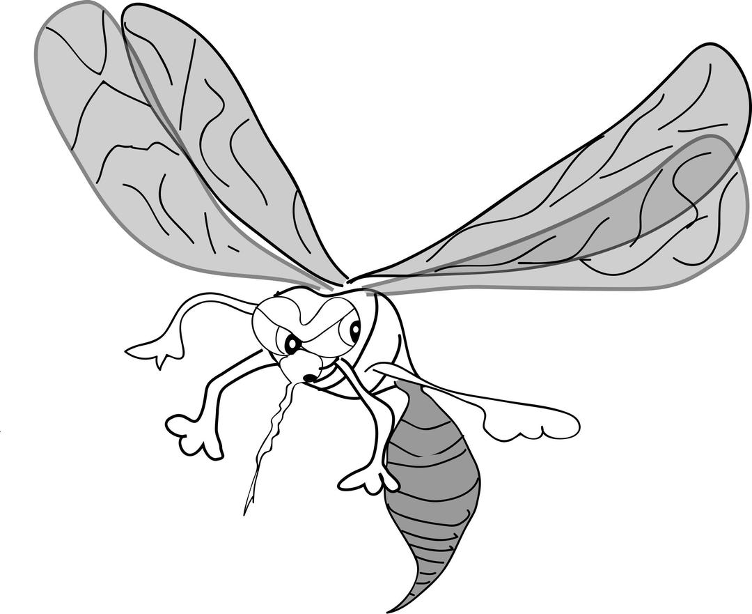 FREEHAND MOSQUITO png transparent