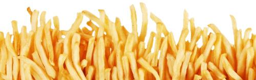 French Fries Footer png transparent