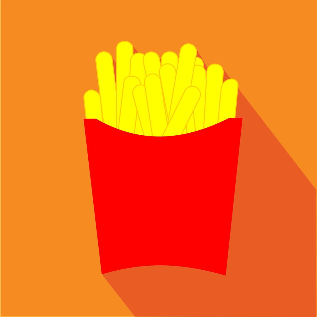 French Fries Icon png transparent