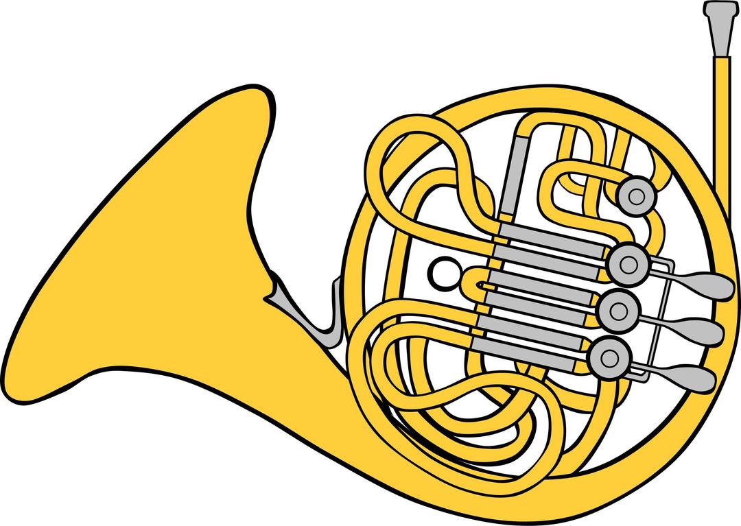 French Horn png transparent