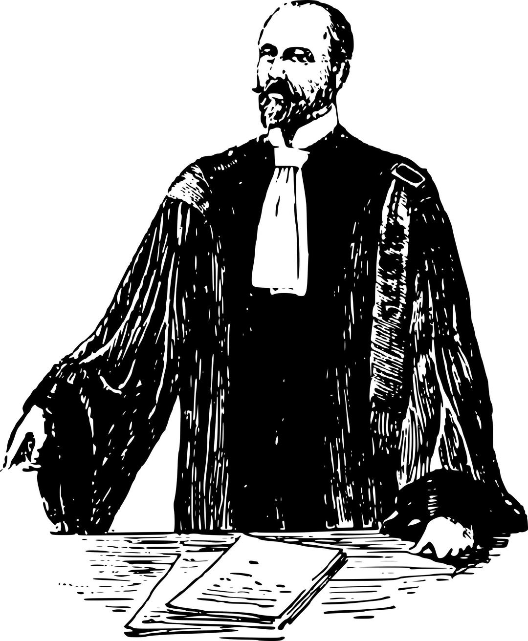 French lawyer, early 20th century. png transparent