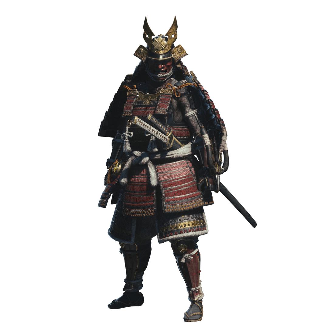 Frightening Samurai png transparent
