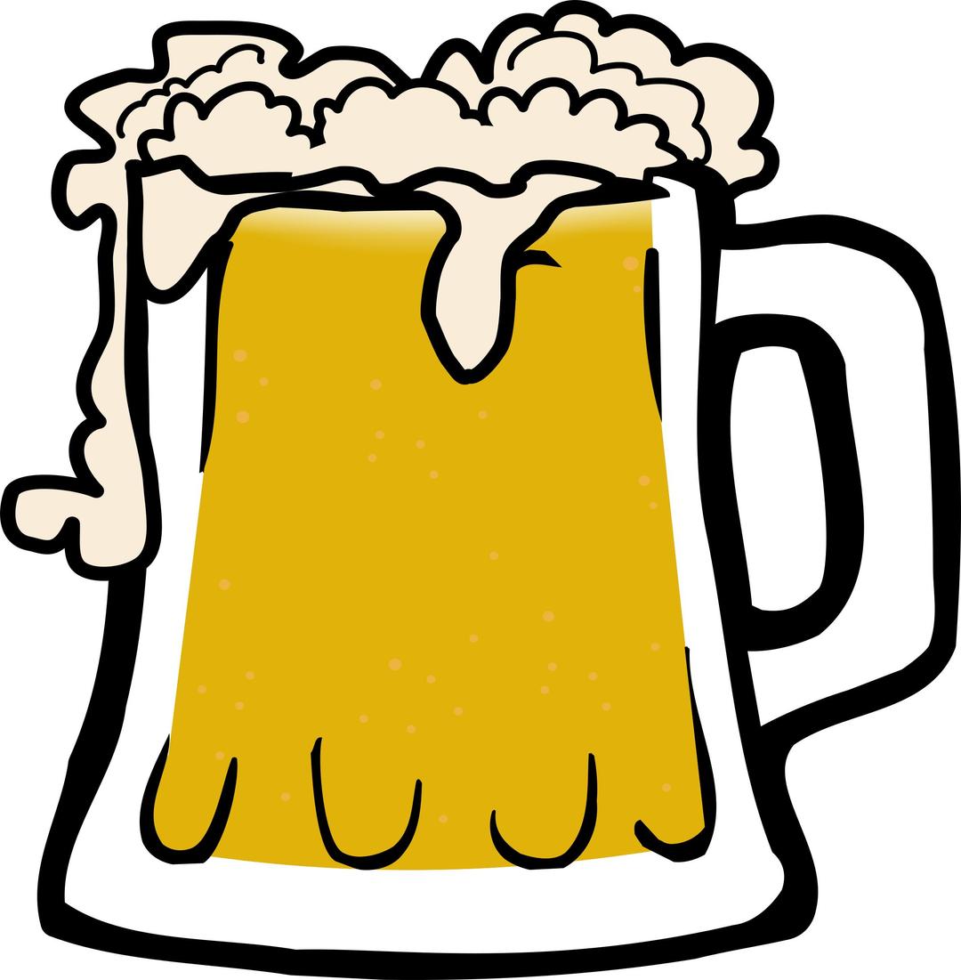 Frothy Beer png transparent