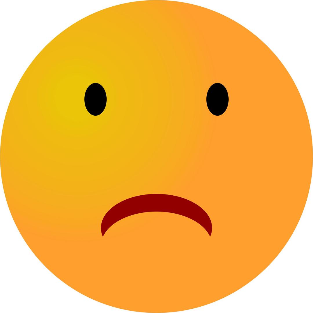 Frown Emoji (vectorized) png transparent