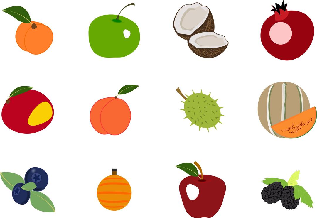 Fruit icons pack 2 png transparent