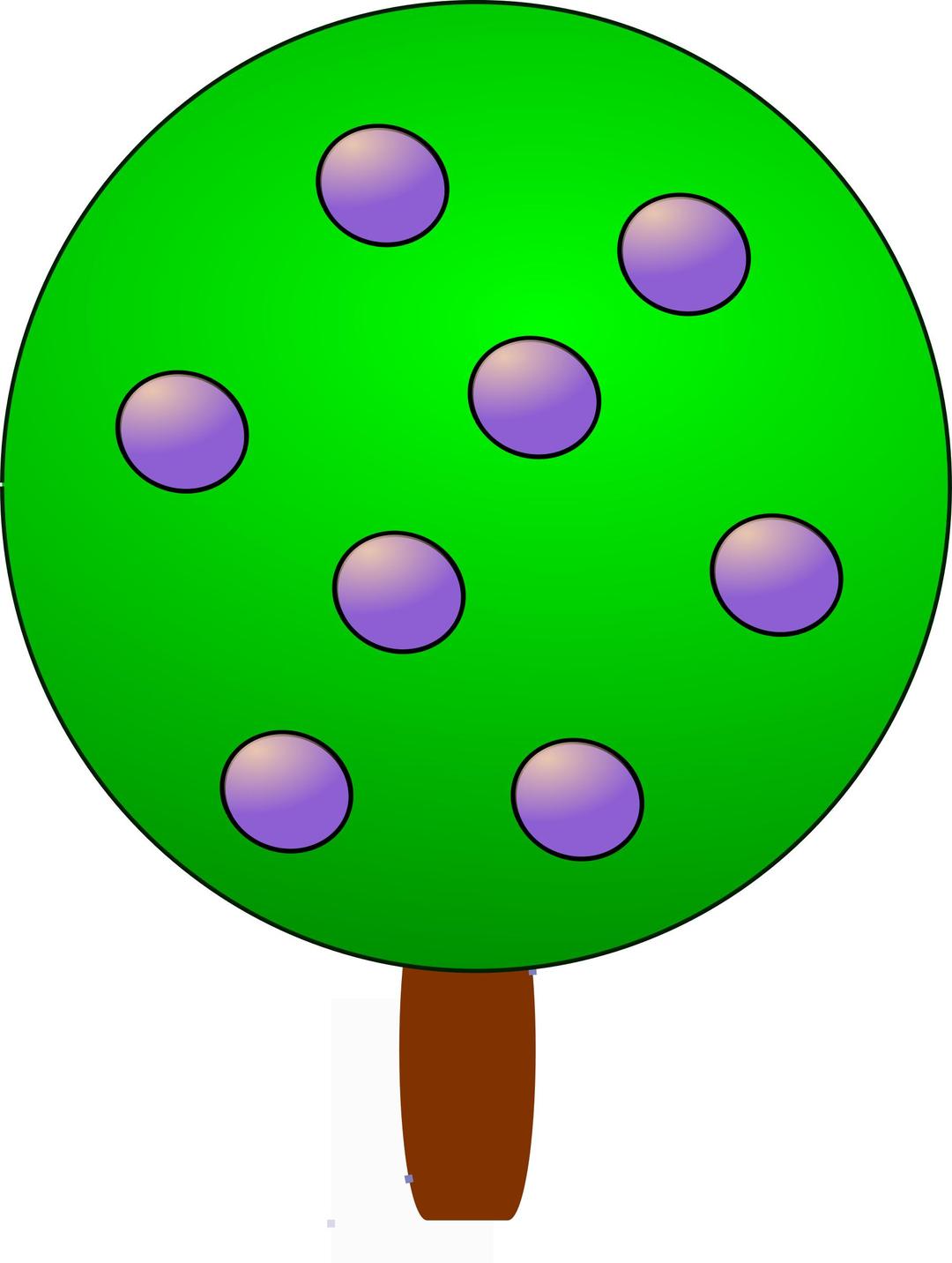 Fruit tree 1, purple png transparent
