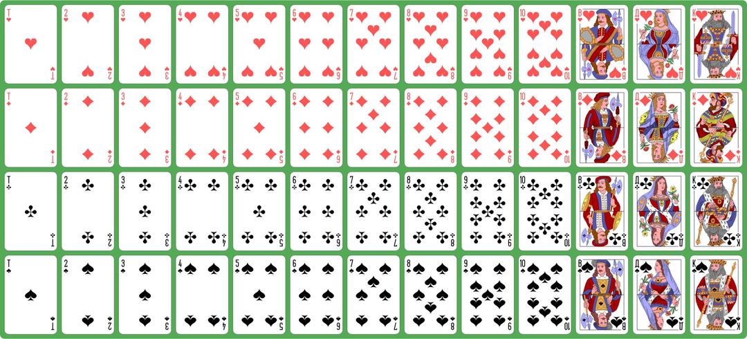 Full Deck Of Ornate Playing Cards png transparent