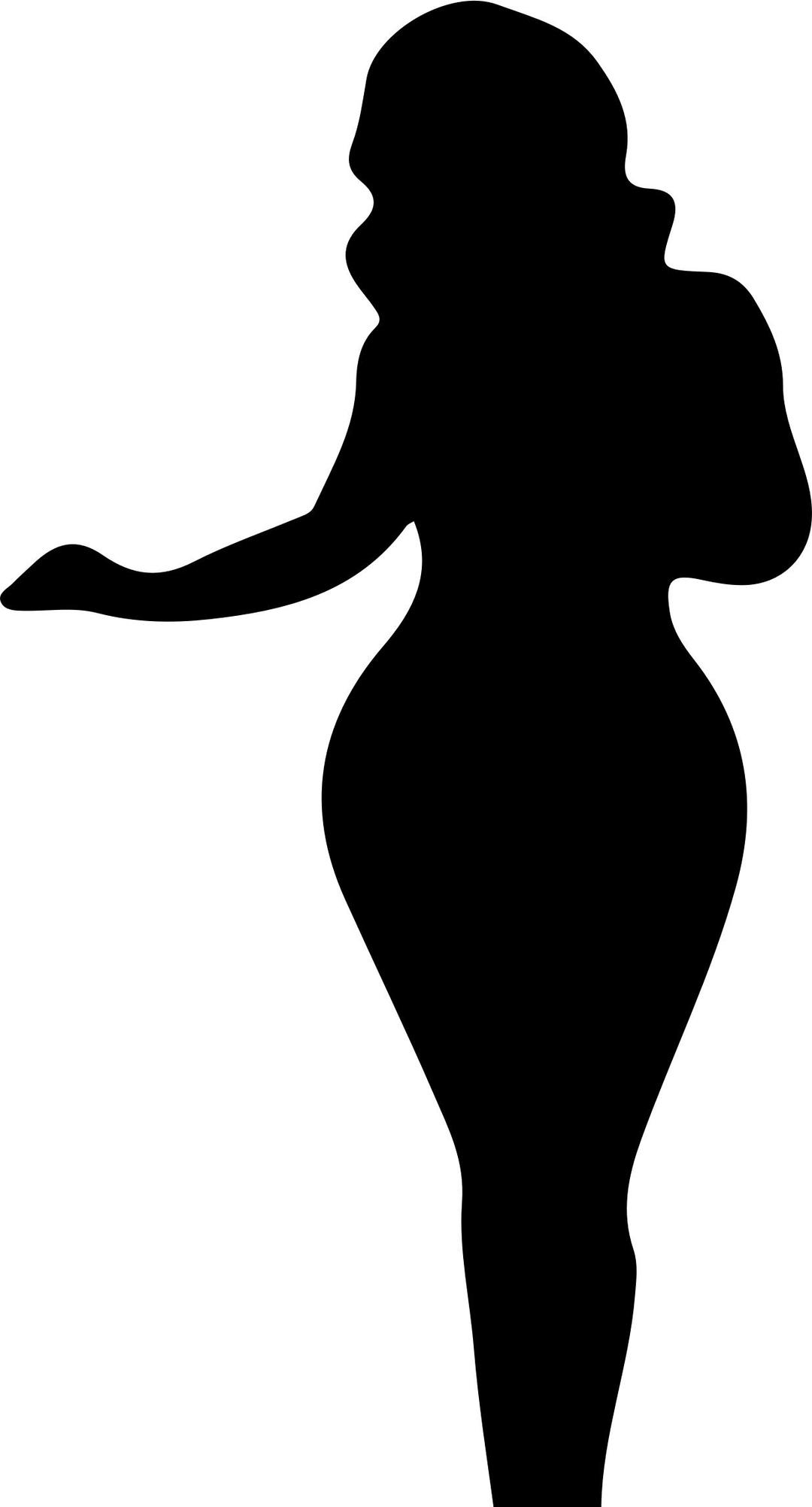Full Figured Woman Silhouette png transparent