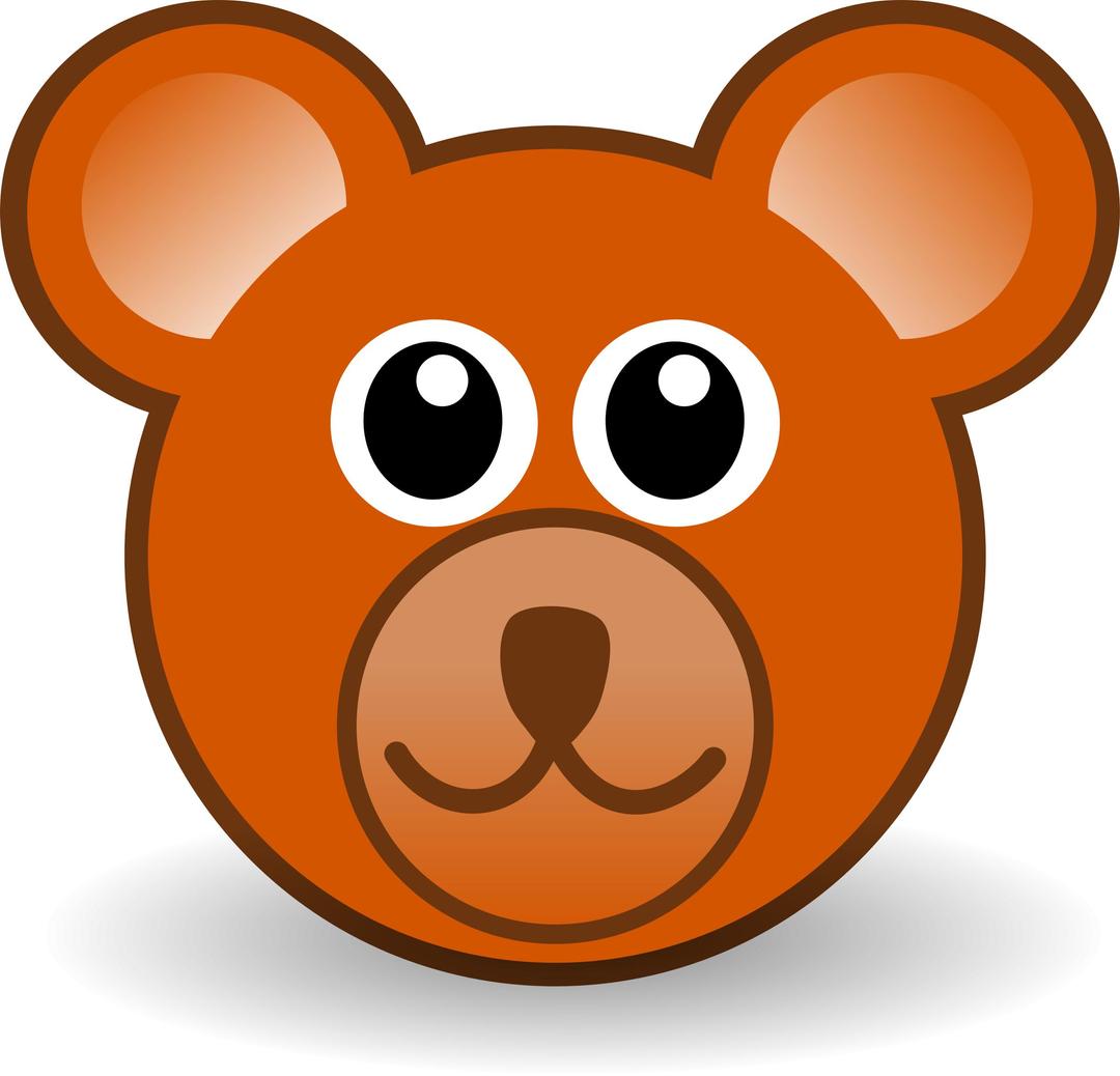 funny teddy bear face brown png transparent