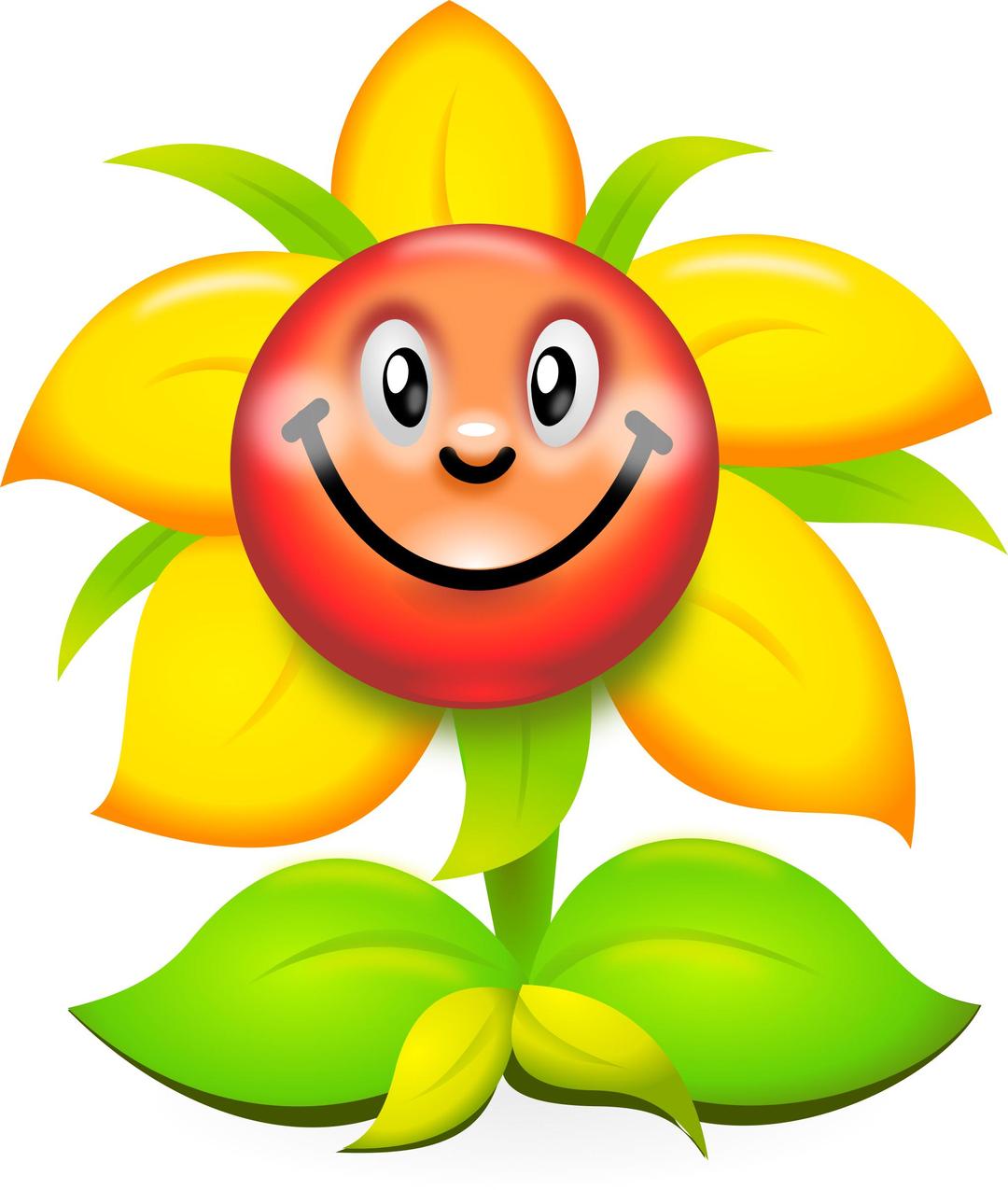 Funny Yellow Flower Character - superb production quality png transparent