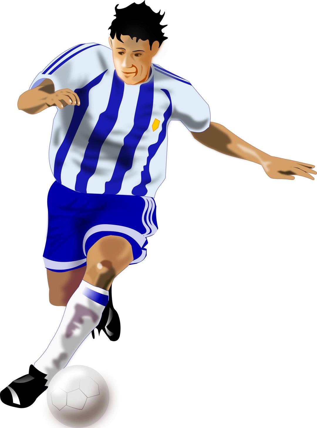futbolista (soccer player) png transparent