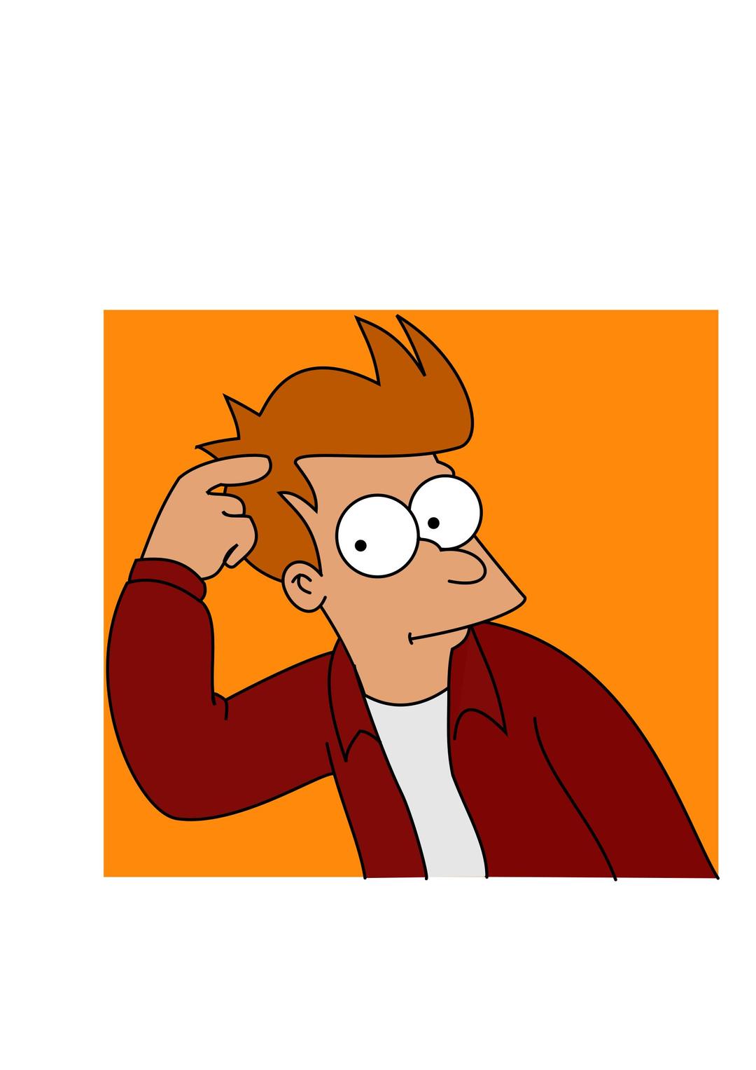Futurama Fray in svg png transparent