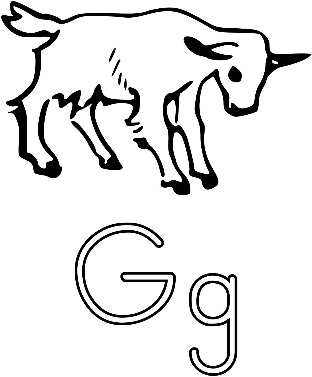G Is For Goat png transparent