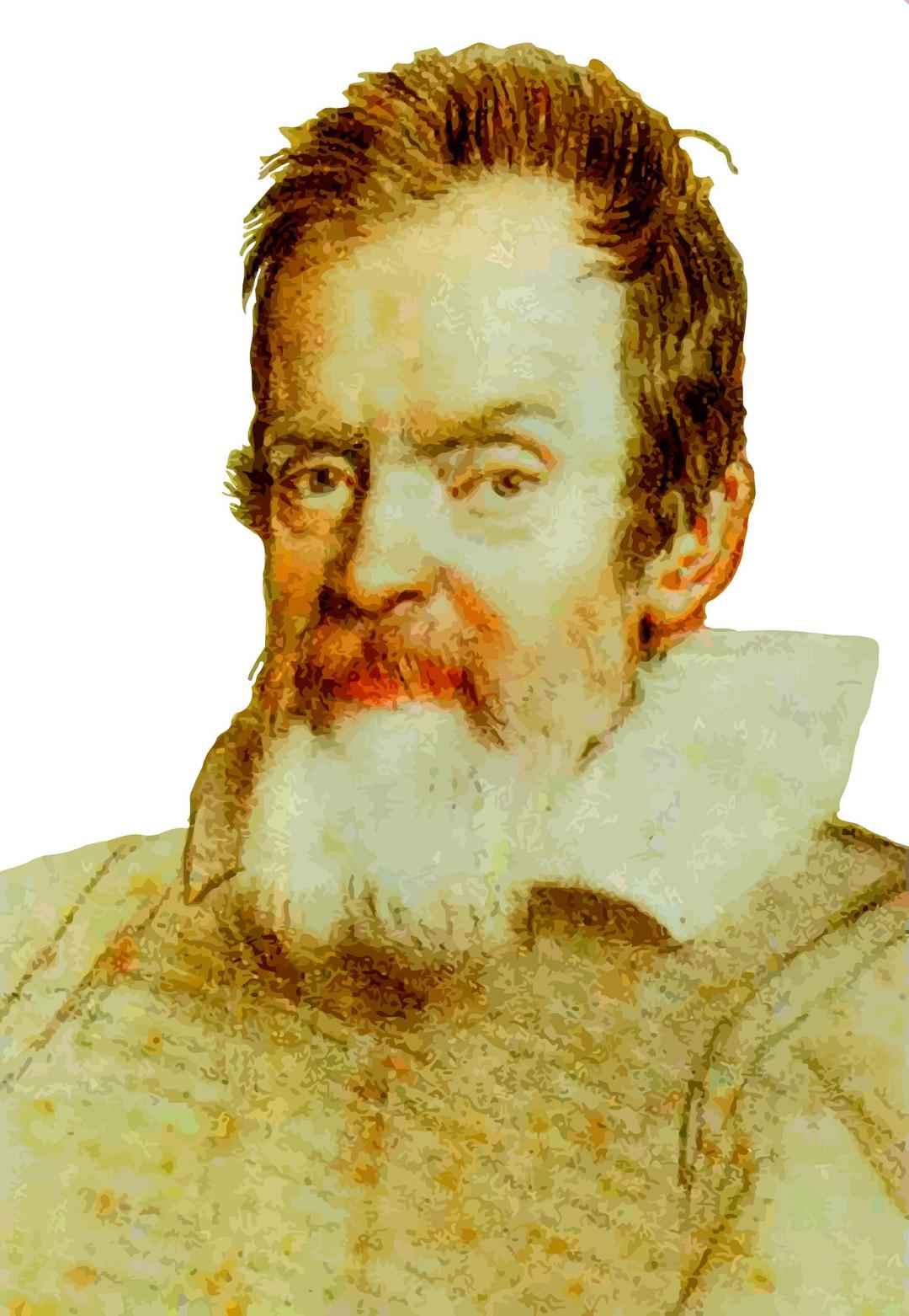 Galileo Galilei (colour) png transparent