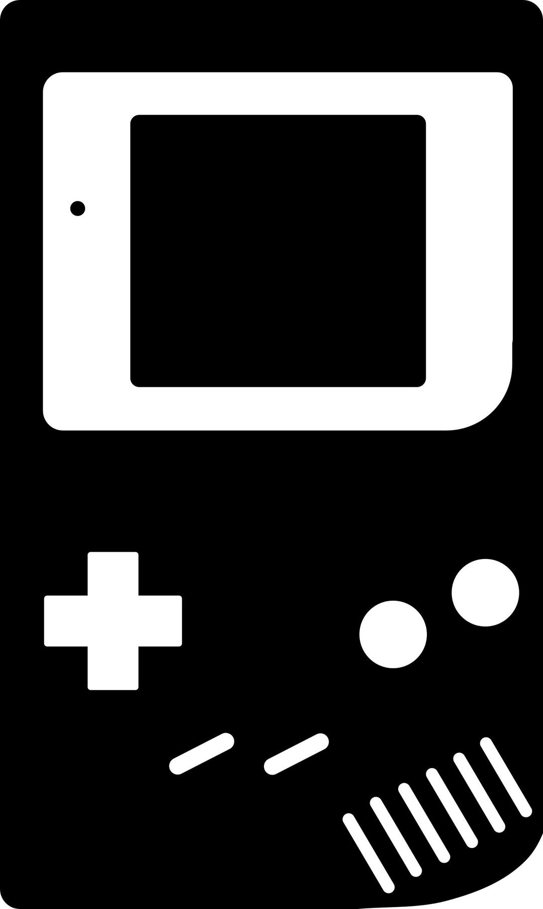 Gameboy silhouette png transparent