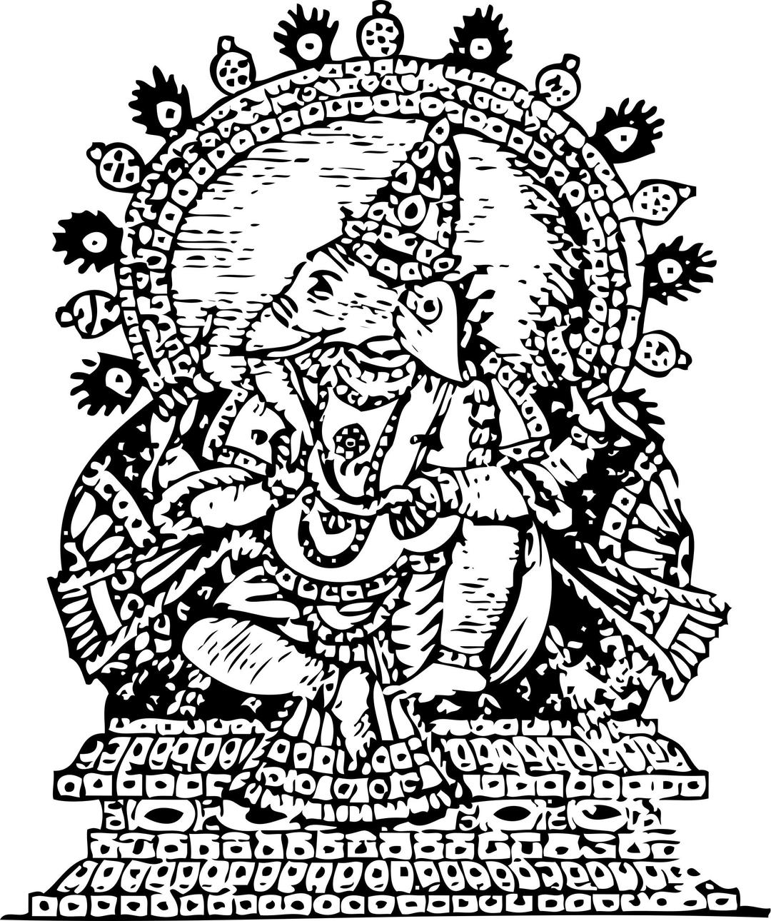Ganesha, god of success png transparent