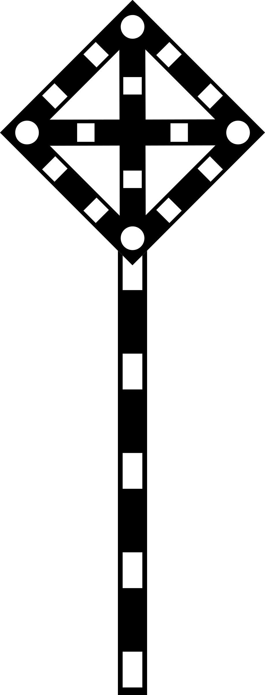 (GD-10) sign "Temporary sign - Raise the knife, lower wings (if you have one obstacle)" png transparent