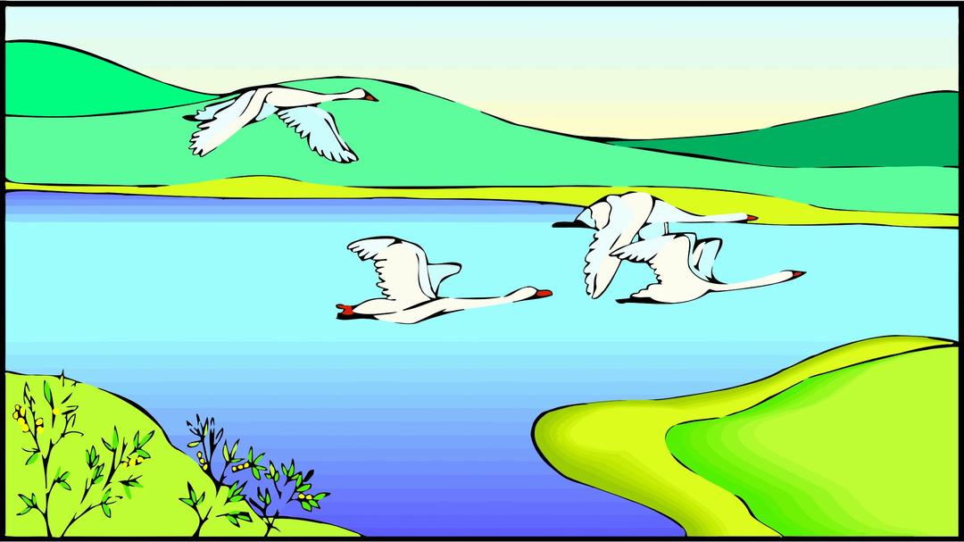 Geese 1 png transparent