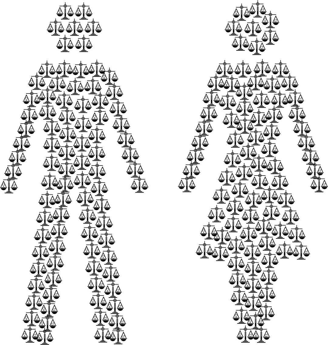 Gender Equality Male And Female Figures png transparent